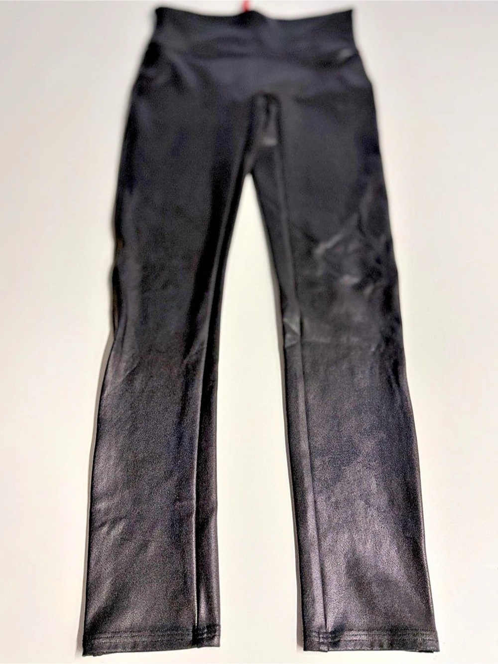 SPANX Faux Leather Leggings - Petite Black Medium NWT